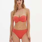Nuria Ferrer Stella Bikini Pant - Coral - Simply Beach UK