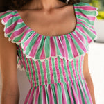 Pink City Prints Susie Dress - Mint Stripe - Simply Beach UK