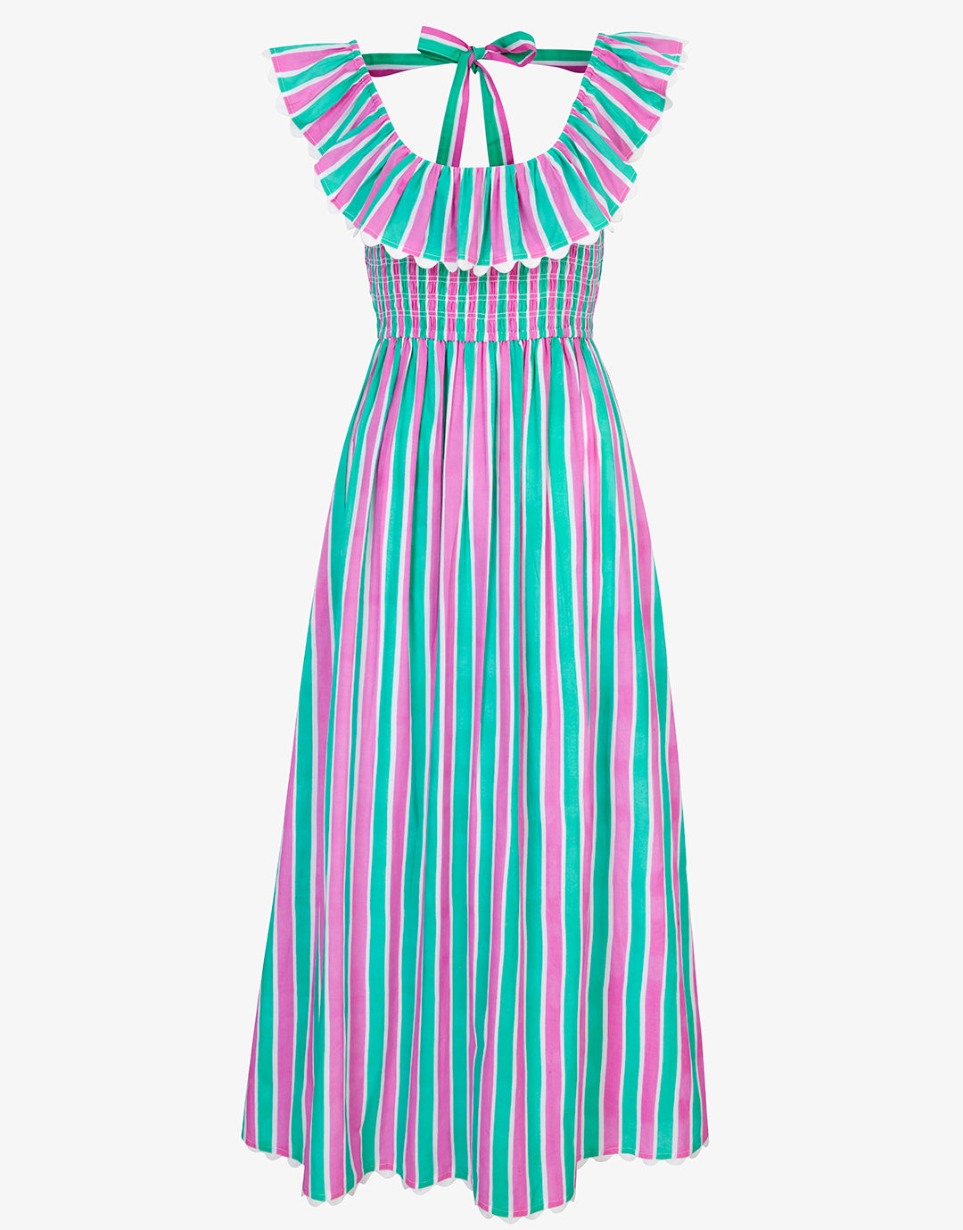 Pink City Prints Susie Dress - Mint Stripe - Simply Beach UK
