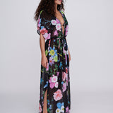 Samba Maxi Cover Up - Black - Simply Beach UK