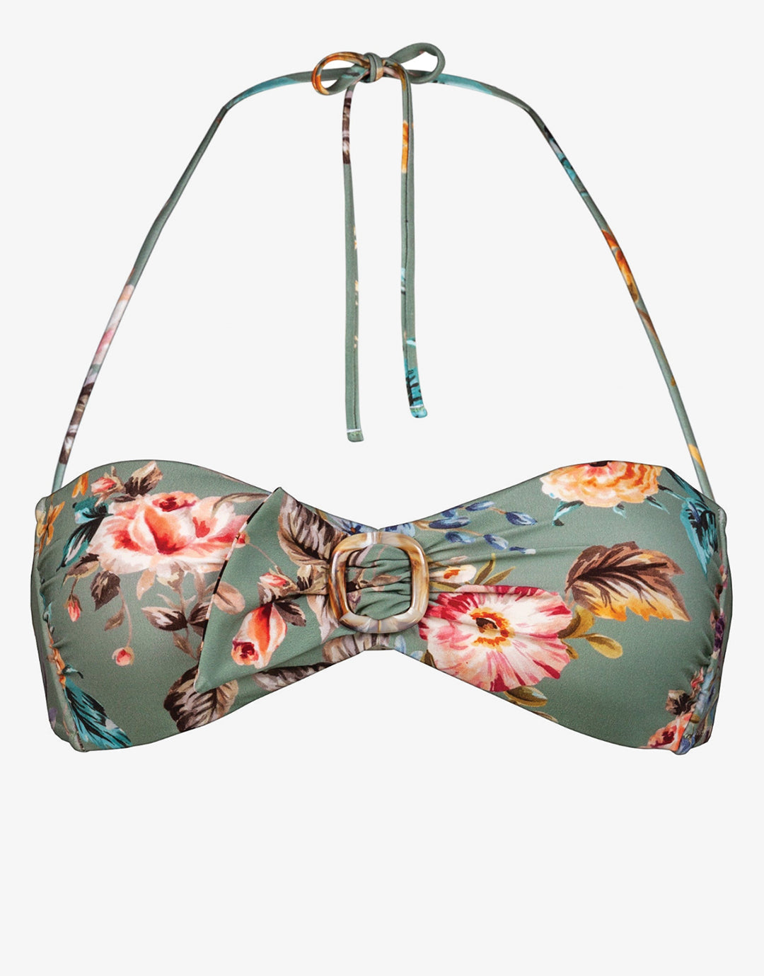 Boho Blossom Bandeau Bikini Top - Vintage Garden - Simply Beach UK