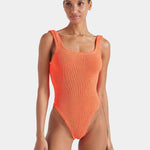 Square Neck Swimsuit - Orange - Simply Beach UK
