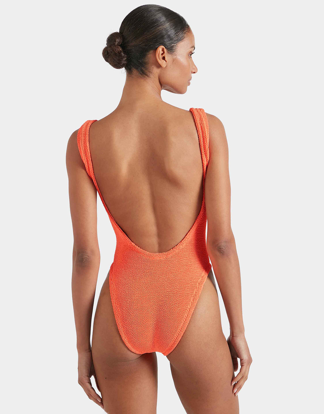 Square Neck Swimsuit - Orange - Simply Beach UK