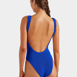 Square Neck Swimsuit - Royal Blue - Simply Beach UK
