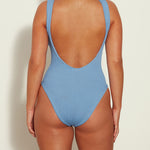Square Neck Swimsuit - Cornflower - Simply Beach UK