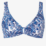Tessy Corfu Ring Front Bikini Top - Blue - Simply Beach UK