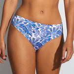 Tessy Corfu Wide Side Bikini Pant - Blue - Simply Beach UK