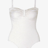 Tessy Corsica Bandeau Swimsuit - White - Simply Beach UK
