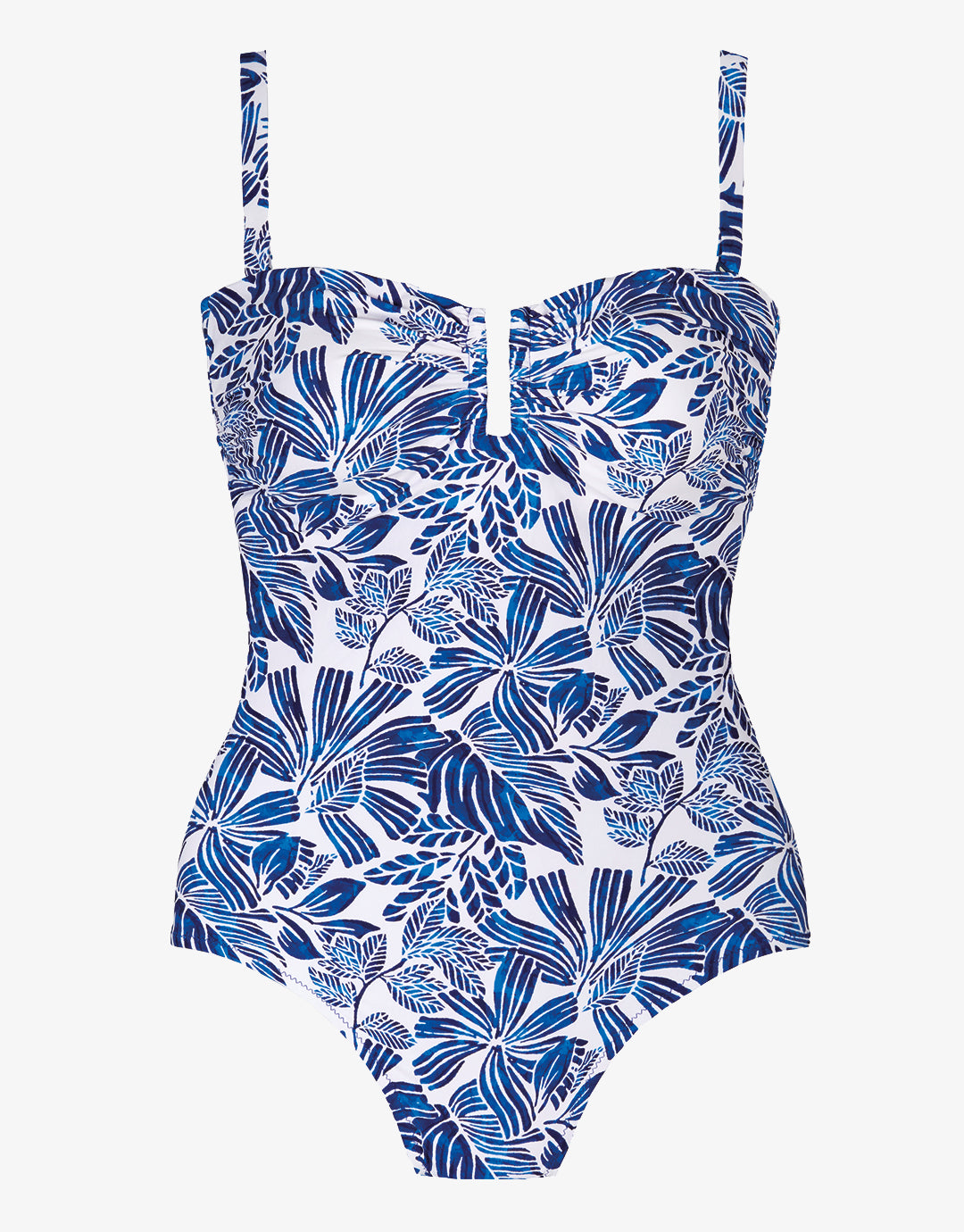 Tessy Corfu Bandeau Swimsuit - Blue - Simply Beach UK