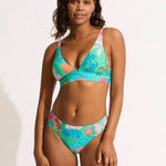 Tropica Longline Tri Bikini Top - Jade - Simply Beach UK