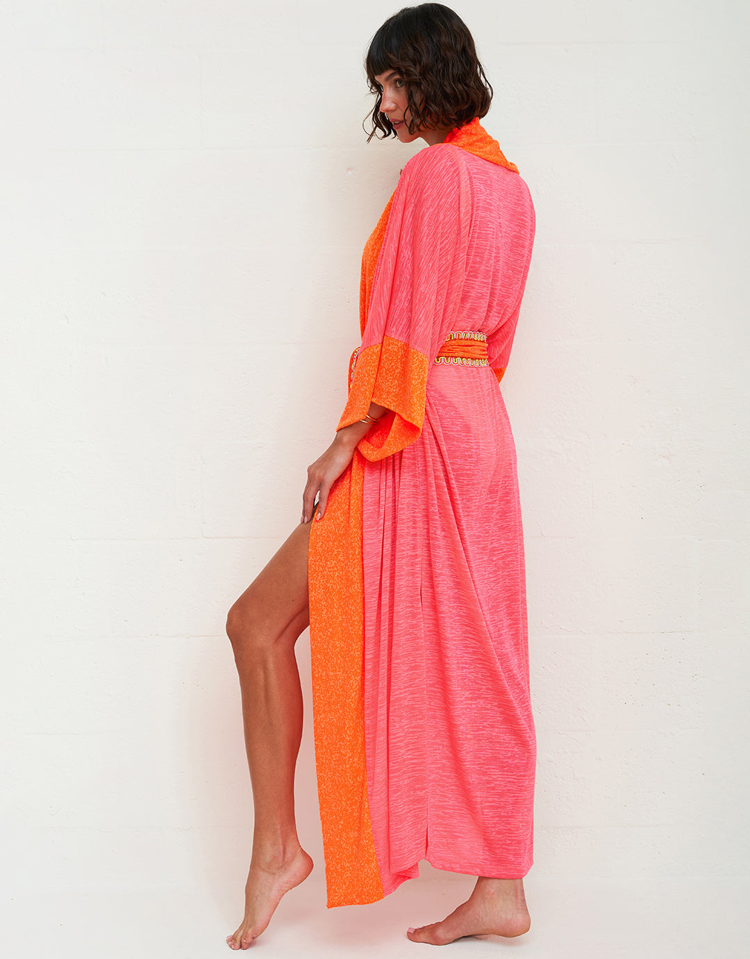 Two Tone Kimono - Hot Pink - Simply Beach UK