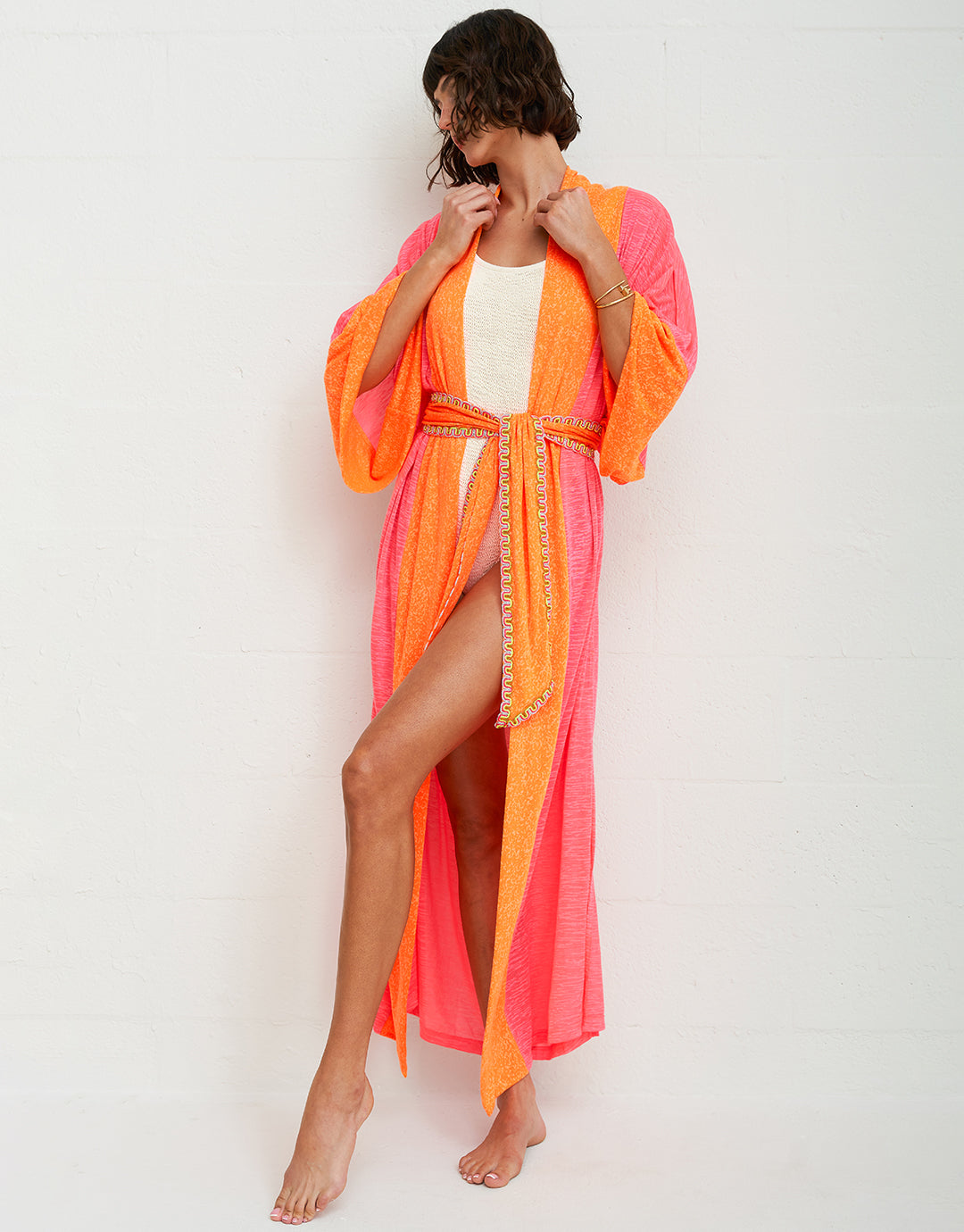 Two Tone Kimono - Hot Pink - Simply Beach UK