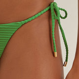 Dune Tie Side Full Bikini Pant - Green - Simply Beach UK