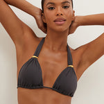 Graffiti Bia Tube Bikini Top - Grey - Simply Beach UK