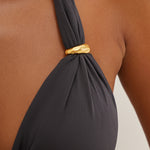 Graffiti Bia Tube Bikini Top - Grey - Simply Beach UK