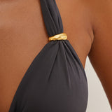 Graffiti Bia Tube Bikini Top - Grey - Simply Beach UK