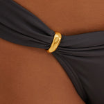 Graffiti Bia Tube Full Bikini Pant - Grey - Simply Beach UK