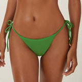 Dune Tie Side Full Bikini Pant - Green - Simply Beach UK