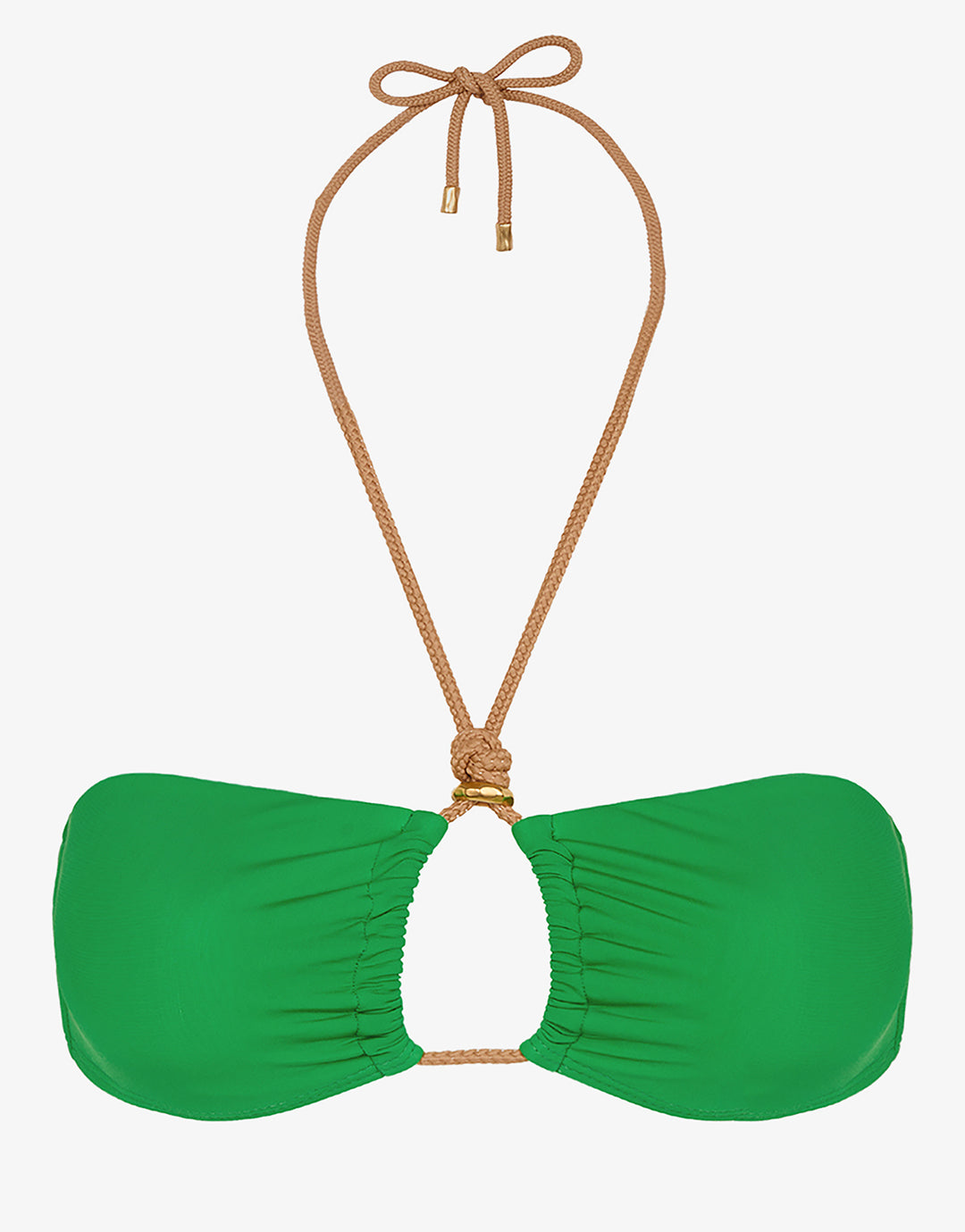 Meadow Gal Isa Bandeau Bikini Top - Green - Simply Beach UK