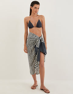 Ravine Printed Sarong - Stripe - Simply Beach UK
