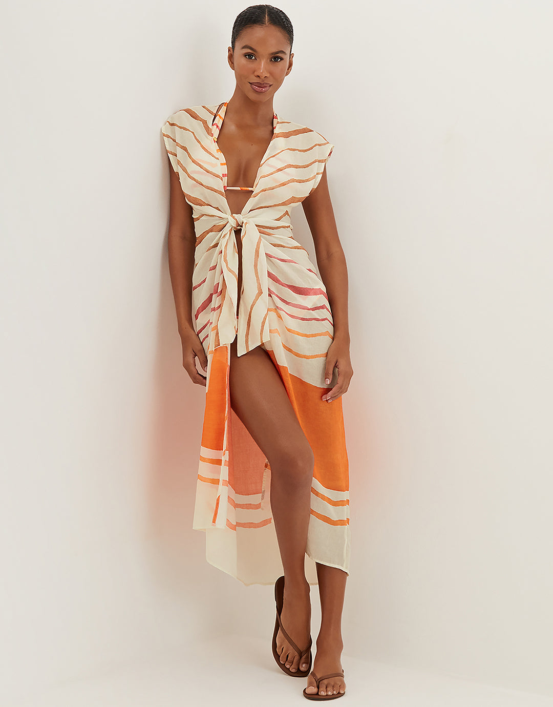 Sandstone Sasha Long Cover Up - Print - Simply Beach UK