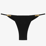 Solid Besse Cheeky Bikini Pant - Black - Simply Beach UK