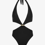 Solid Besse Brazilian Swimsuit - Black - Simply Beach UK
