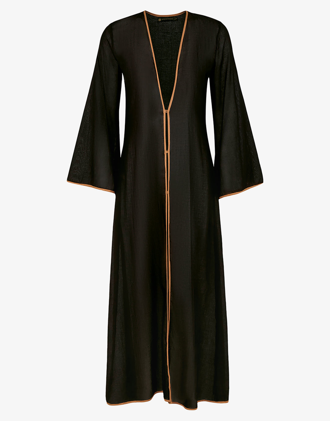 Peony Long Cover Up - Black - Simply Beach UK