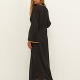 Peony Long Cover Up - Black - Simply Beach UK