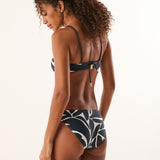 Leafscape Blue Tesse Bandeau Bikini Top - Blue