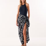 Leafscape Blue Sarong - Blue