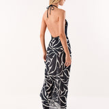 Leafscape Blue Sarong - Blue
