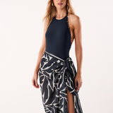 Leafscape Blue Sarong - Blue