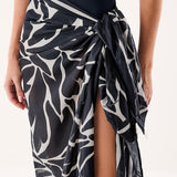 Leafscape Blue Sarong - Blue