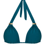ViX Paula Hermanny Windward Bia Tube Bikini Top - Teal - Simply Beach UK