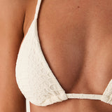 Cobra Tri Bikini Top - Savyon White