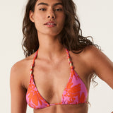 Coralshell Paula Tri Bikini Top - Exotic Bloom