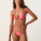 Coralshell Paula Tri Bikini Top - Exotic Bloom