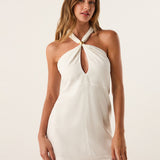Off White Aster Short Dress - Off White