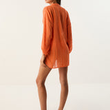 Sundream Yana Long Sleeve Blouse - Orange