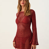 ViX Paula Hermanny Burgeon Belle Short Cover Up - Red - Simply Beach UK