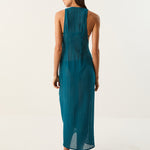 ViX Paula Hermanny Windward Mita Long Cover Up - Teal - Simply Beach UK