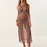 Barth Twist Long Cover Up - Animal