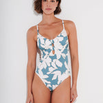 Floral Abstract Swimsuit - Puffy Sky - Simply Beach UK