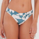 Floral Abstract Twist Front Bikini Pant - Puffy Sky - Simply Beach UK