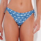 Urban Indigo Loop Side Bikini Pant - Denim White - Simply Beach UK