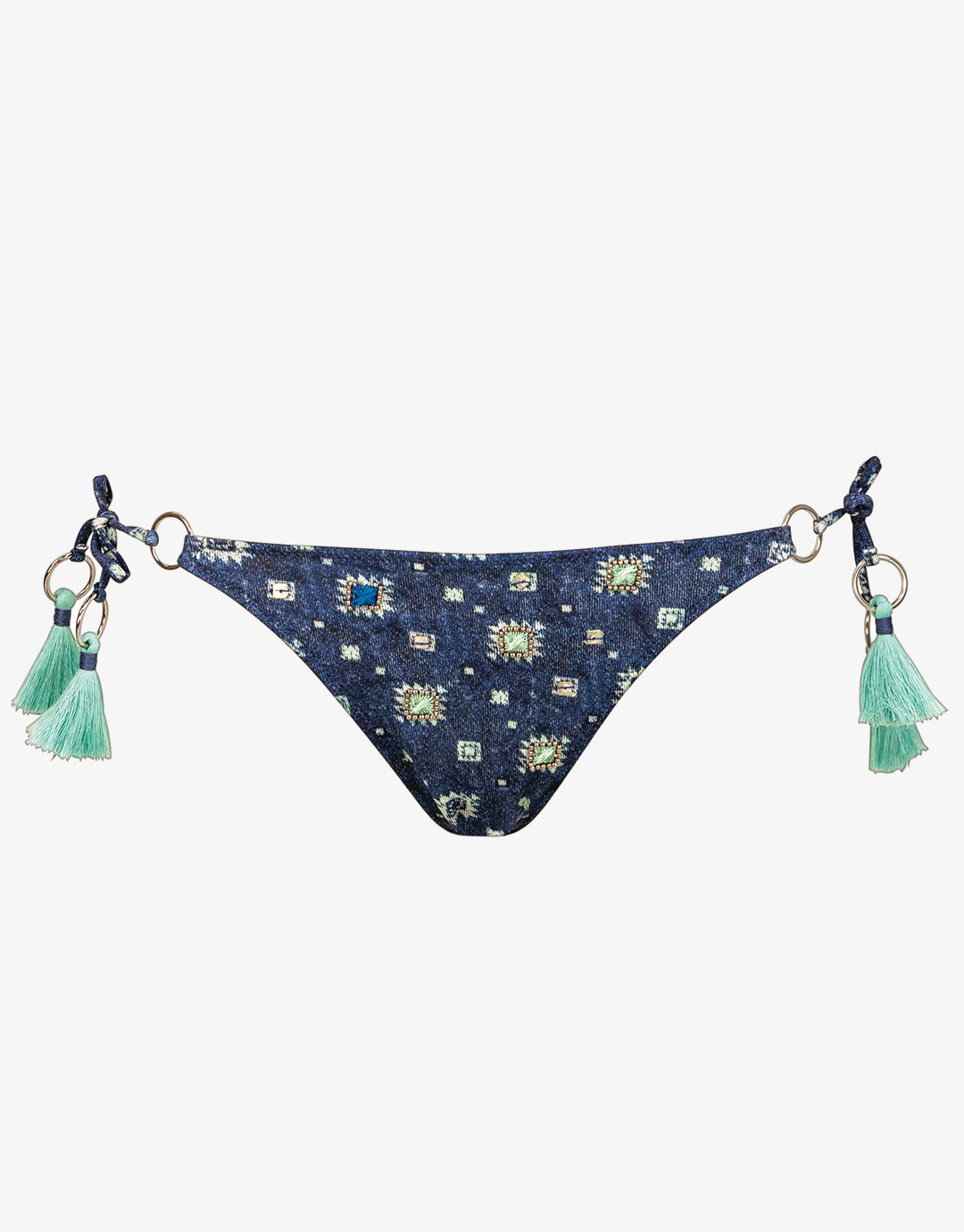 Denim Cues Ring Tie Bikini Pant - Simply Beach UK