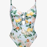 Lemon Infusion Double Bow Swimsuit - Simply Beach UK