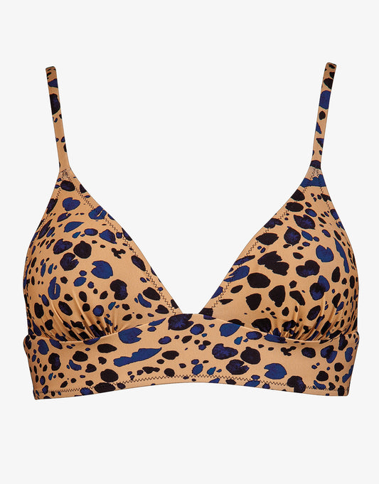 Beach Pebbles Bralette Bikini Top - Black Sandstone - Simply Beach UK