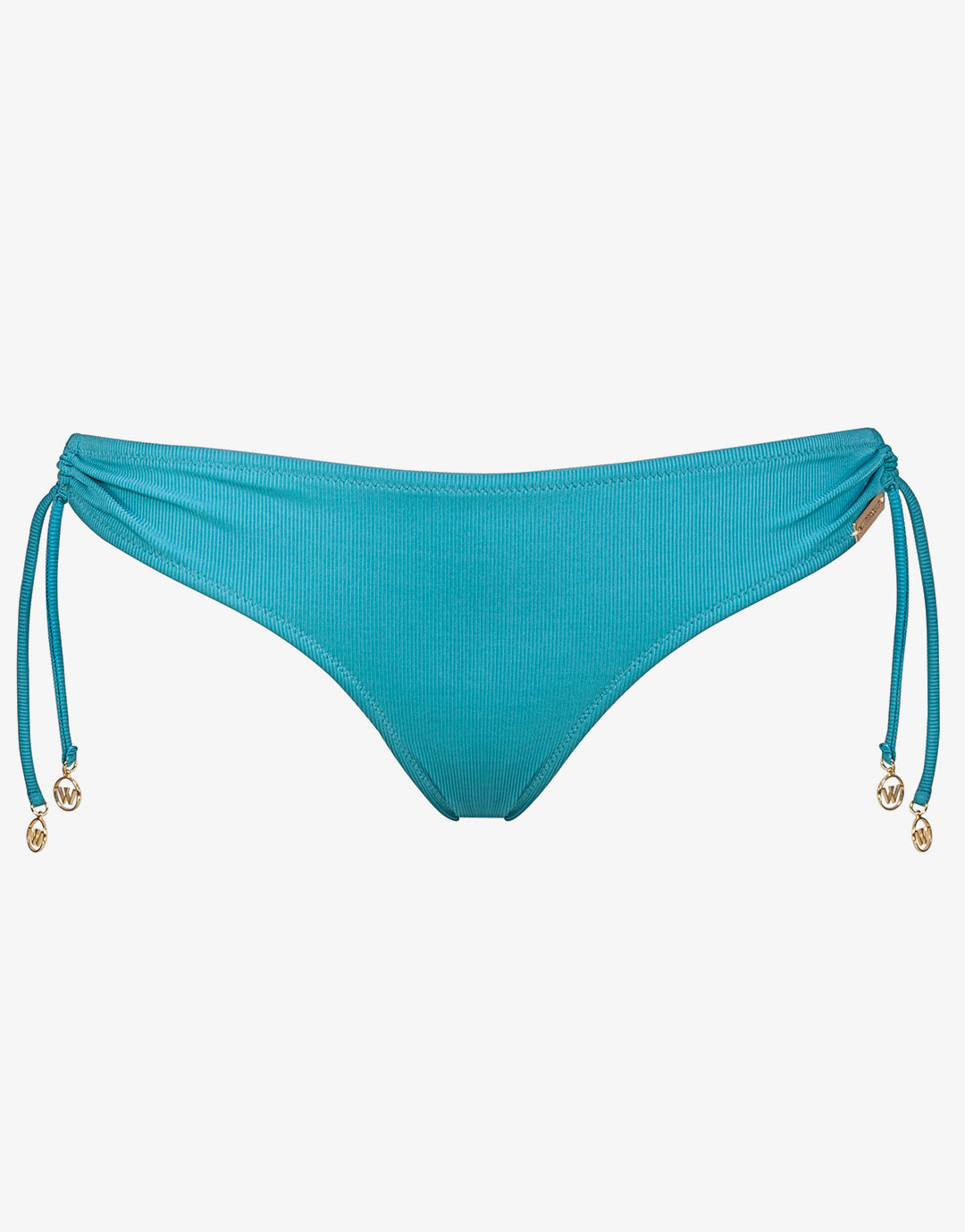 Summer Solids Tie Bikini Bottom - Aqua Beat - Simply Beach UK